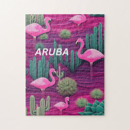 Quebra-cabeça Aruba em rosa