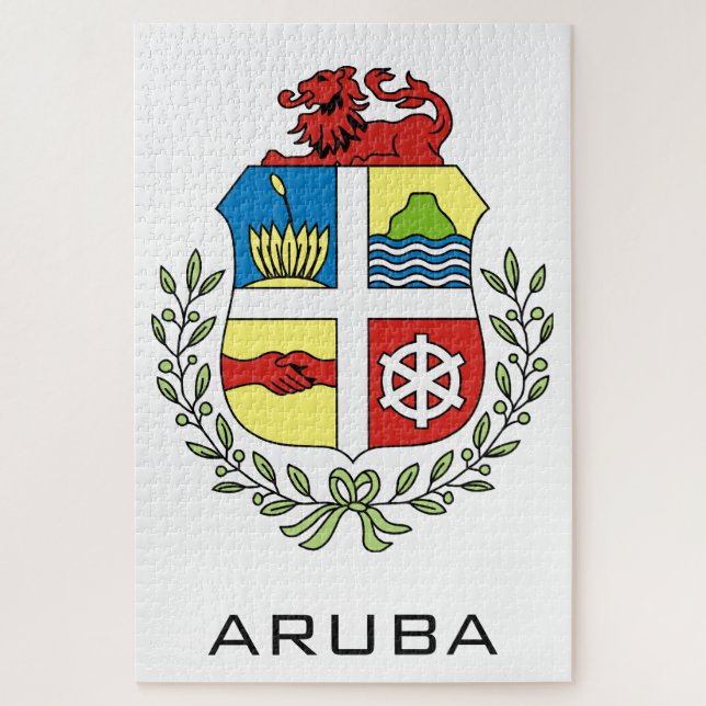 Quebra-cabeça aruba emblem (Vertical)
