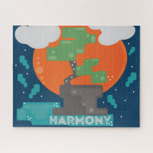 Quebra-cabeça Árvore Bonsai Harmony Pixel Gamer