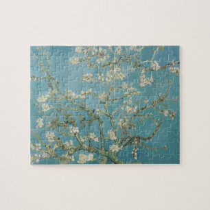 Quebra-cabeça Árvore de amêndoa na flor por Vincent van Gogh