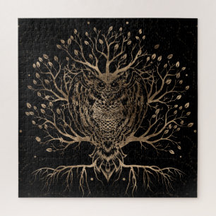 Quebra-cabeça Árvore de Coruja do Ouro