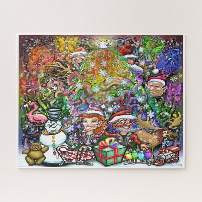 Quebra-cabeça Árvore de Natal com Trimmalidades (Horizontal)