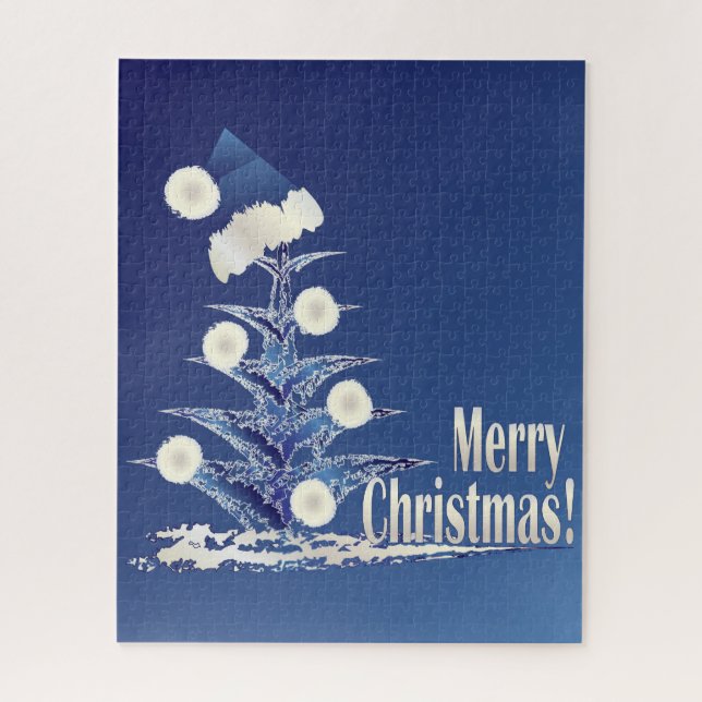 Quebra-cabeça Árvore de Natal de papais noeis (Vertical)