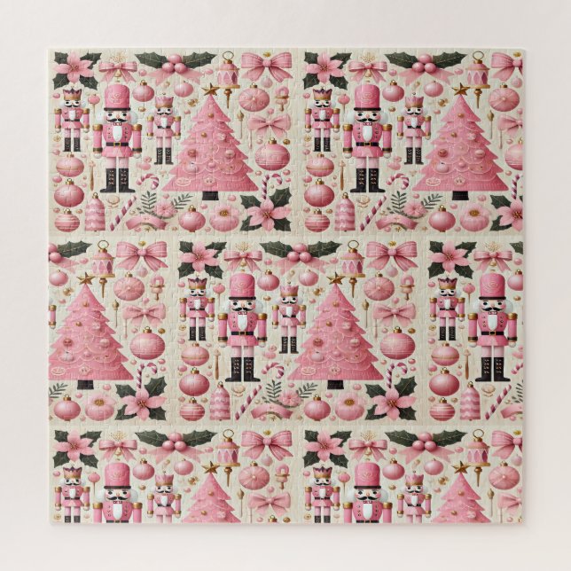 Quebra-cabeça Árvore de Natal do Quebra-Nozes Rosa  (Vertical)