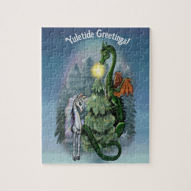 Quebra-cabeça Árvore de Natal Encantada (Vertical)