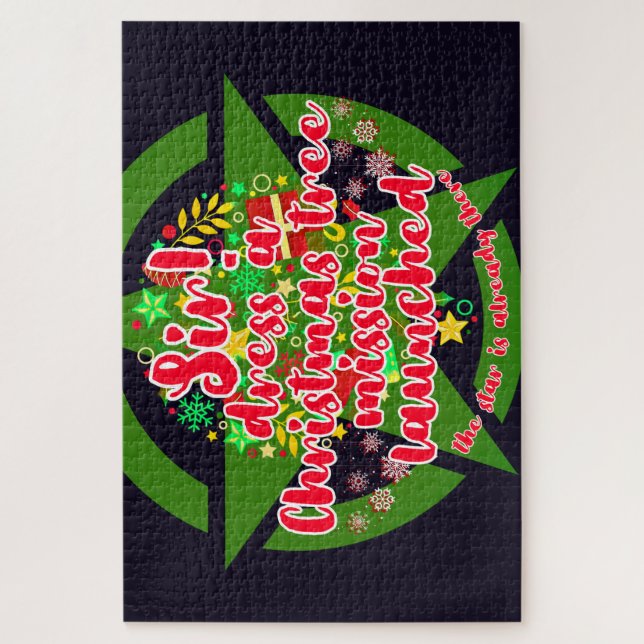 Quebra-cabeça Árvore de Natal, missão, exército (Vertical)