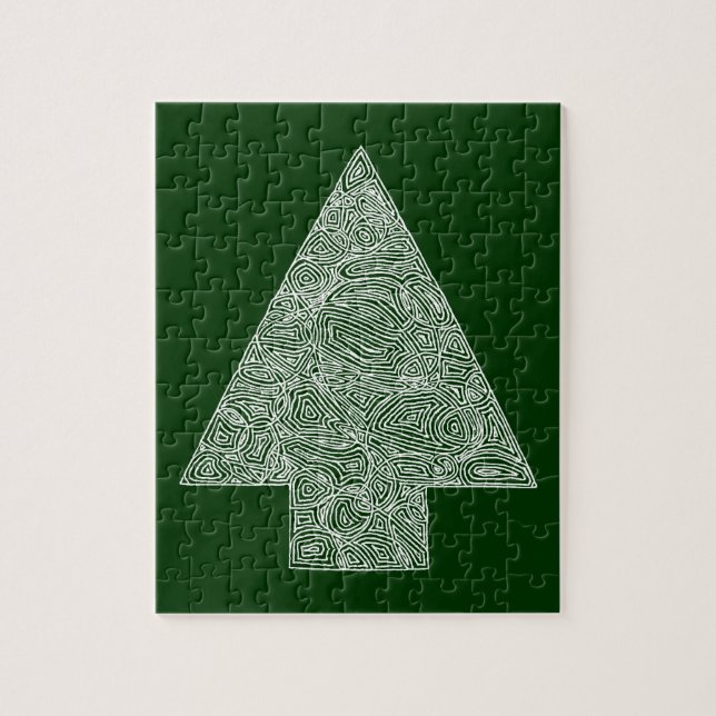 Quebra-cabeça Árvore de Natal Moderna (Vertical)