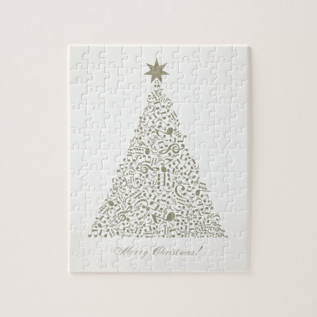 Quebra-cabeça Árvore de Natal musical (Vertical)