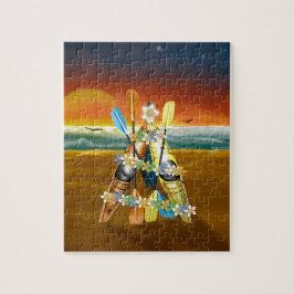 Quebra-cabeça Árvore de Natal Tropical de Kayak