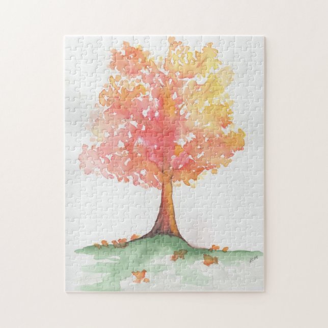 Quebra-cabeça Árvore de outono (Vertical)