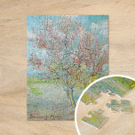 Quebra-cabeça Árvore de Pêssego de Flor | Vincent van Gogh<br><div class="desc">Flor da Árvore de Pêssego (1888) pelo artista poste-impressionista holandês Vincent van Gogh. Arte original é um óleo na canvas que representa uma bela paisagem de árvores rosa floridas. Use as ferramentas de design para adicionar texto personalizado ou personalizar a imagem.</div>