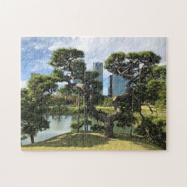 Quebra-cabeça Árvore de pinos pretos exclusiva (Horizontal)