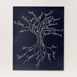 Quebra-cabeça Árvore de vida com coração significante e desafiad