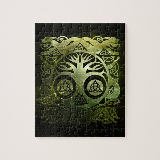 Quebra-cabeça Árvore de vida - Yggdrasil (Vertical)