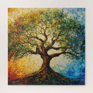 Quebra-cabeça Árvore do Conhecimento - Pintura a óleo