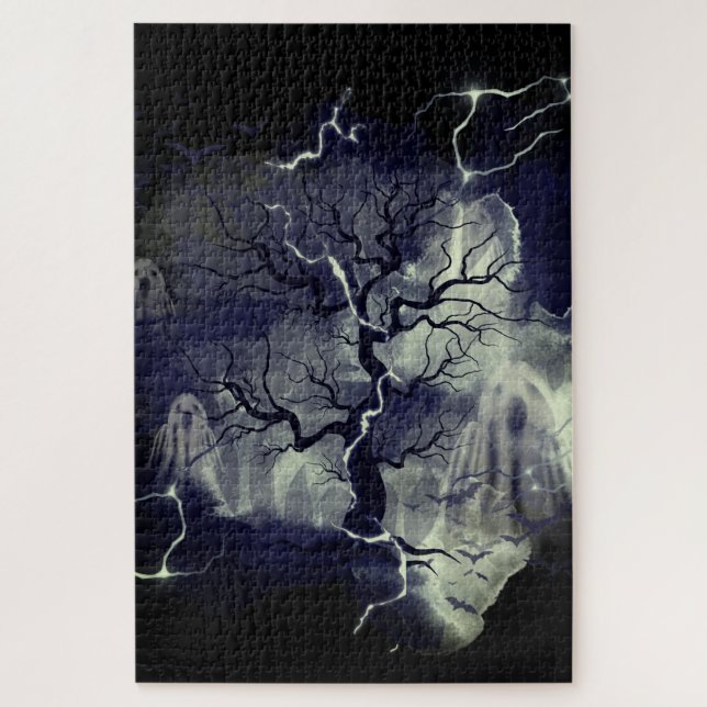 Quebra-cabeça árvore fantasma (Vertical)