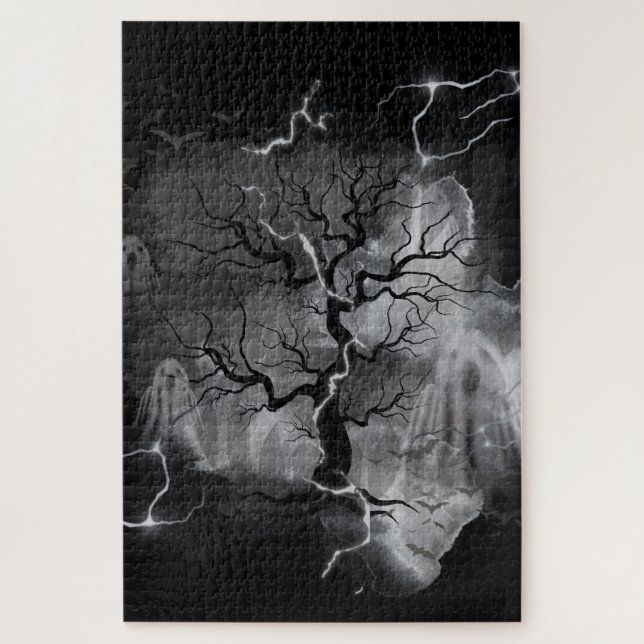 Quebra-cabeça árvore fantasma (Vertical)