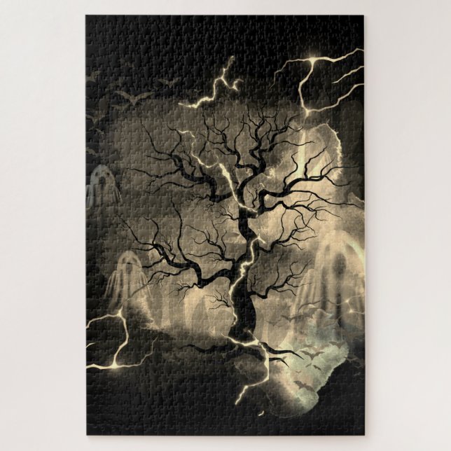 Quebra-cabeça árvore fantasma (Vertical)