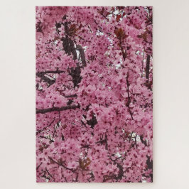 Quebra-cabeça Árvore Floral Rosa da Primavera