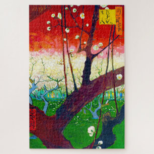 Quebra-cabeça Árvore florescente de ameixa (após Hiroshige), Van