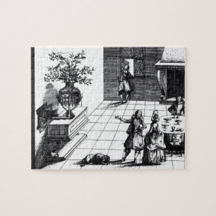 Quebra-cabeça Árvore musical da canção do pássaro, c.1670