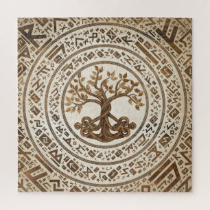 Quebra-cabeça Árvore Nó Celta da Vida - Yggdrasil