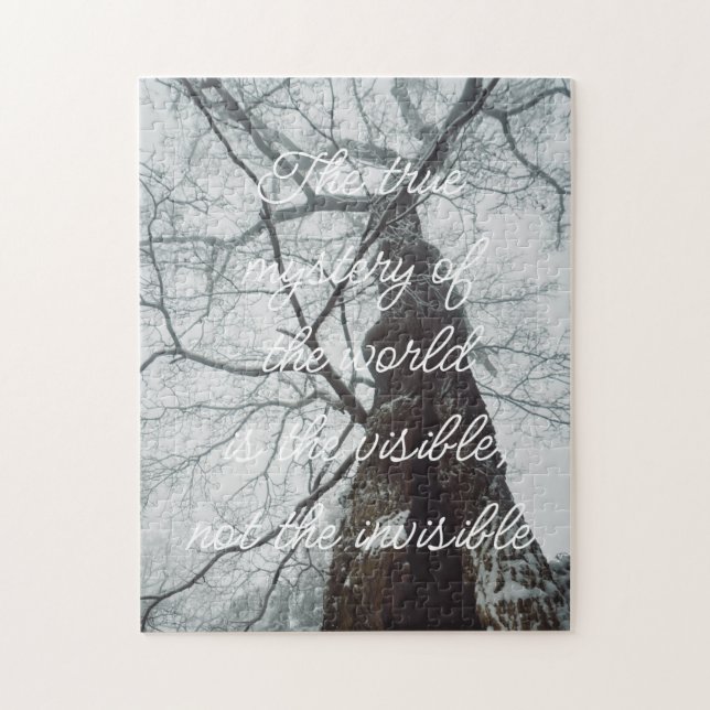 Quebra-cabeça Árvore Velho em Floresta Mistura (Vertical)