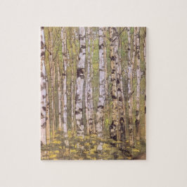 Quebra-cabeça Árvores-aves numa Floresta Florestal (Roerich)