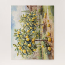 Árvores de Limão de Aquarela