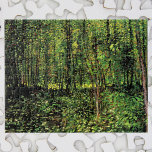 Quebra-cabeça Árvores e Subcrescimento por Vincent van Gogh<br><div class="desc">Árvores e Sub-crescimento de Vincent van Gogh é uma pintura típica da paisagem apos impressionismo de arte. Uma floresta com árvores com folhas verdes brilhantes e folhagem durante a primavera. Sobre o artista: Vincent Willem van Gogh (1853-1890) foi um dos mais famosos pintores Post Impressionistas de sua era. Seu trabalho...</div>