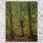 Quebra-cabeça Árvores e Subcrescimento por Vincent van Gogh<br><div class="desc">Árvores e Sub-crescimento de Vincent van Gogh é uma pintura típica da paisagem apos impressionismo de arte. Uma cena florestal com lindas árvores verdes e folhas. Sobre o artista: Vincent Willem van Gogh (1853-1890) foi um dos mais famosos pintores Post Impressionistas de sua era. Seu trabalho foi muito notável por...</div>