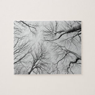 Quebra-cabeça Árvores Leafless na madeira de Thiepval