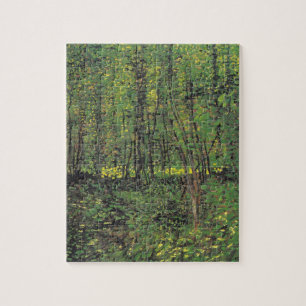 Quebra-cabeça Árvores & Undergrowth por Van Gogh
