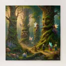 Quebra-cabeça As Árvores Vivas da Floresta Encantada de Fadas