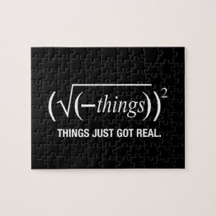 Quebra-cabeça as coisas apenas obtiveram reais