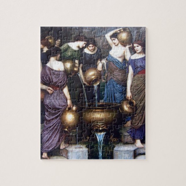 Quebra-cabeça As Danaides por John William Waterhouse (Vertical)