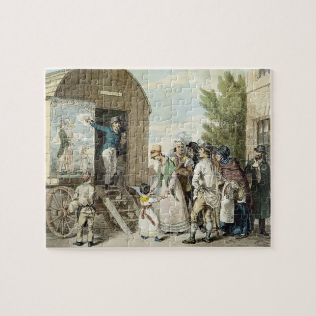 Quebra-cabeça As feiras: A mostra, c.1821 (litho da cor) (Horizontal)