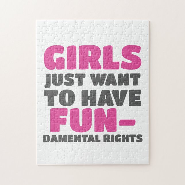 Quebra-cabeça As Garotas Impoderadoras Querem Ter Direitos Funda (Vertical)