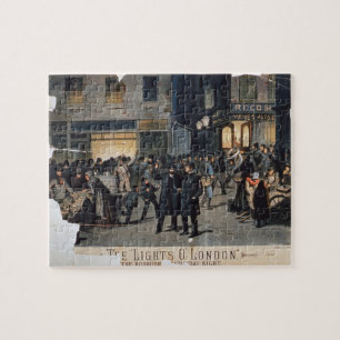 Quebra-cabeça "As luzes O" London (litho da cor)