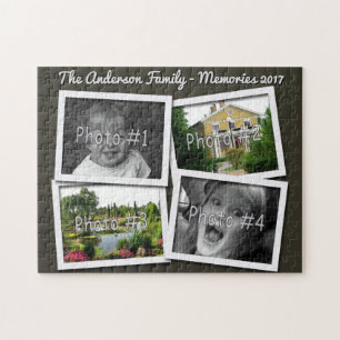 Quebra-cabeça As memórias da família 4 fotos feitas sob