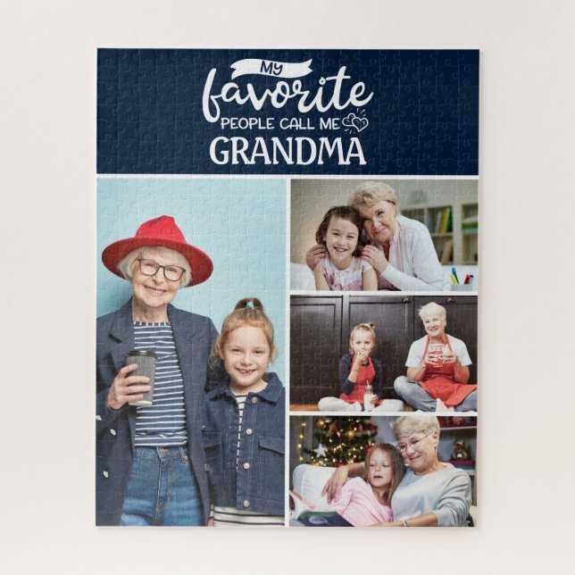 Quebra-cabeça As minhas pessoas favoritas chamam-me| Colagem de  (Vertical)