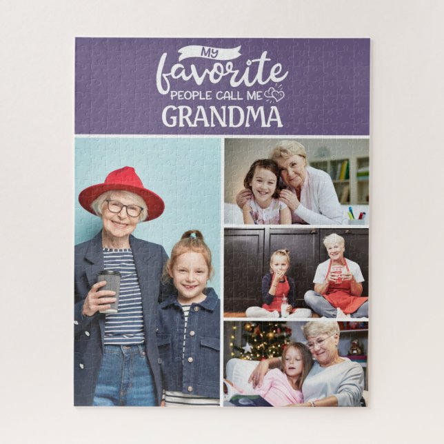 Quebra-cabeça As minhas pessoas favoritas chamam-me| Colagem de  (Vertical)