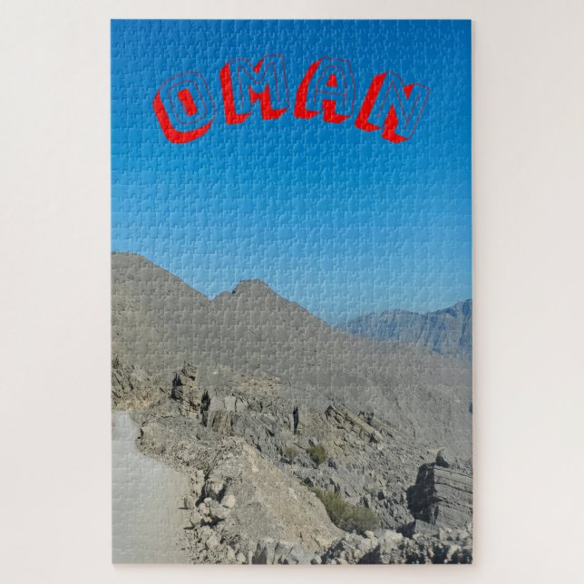 Quebra-cabeça As montanhas áridas de Omã (Vertical)