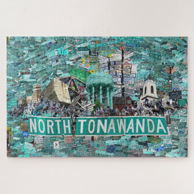 Quebra-cabeça - As Ruas de North Tonawanda NY  (Horizontal)