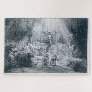 Quebra-cabeça As três cruzes de Rembrandt van Rijn Edition 1
