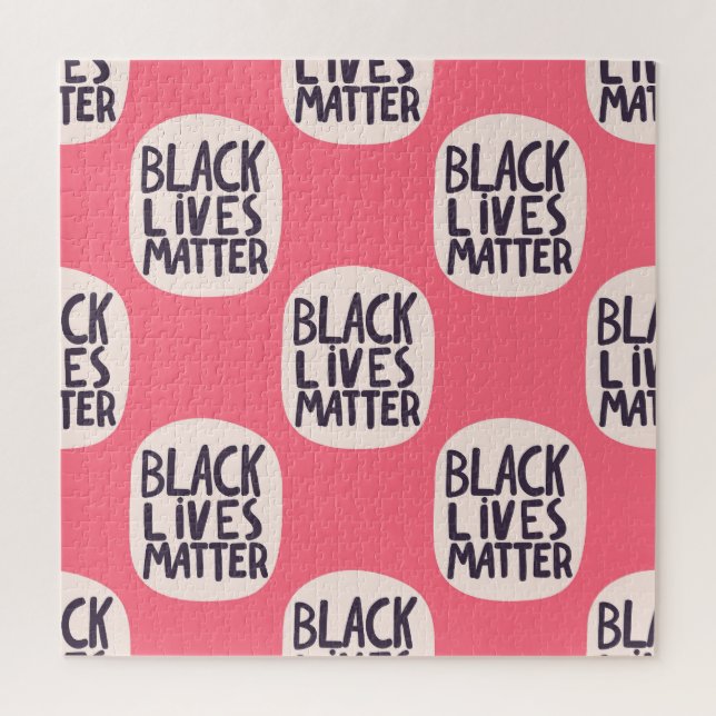 Quebra-cabeça As vidas negras têm matéria, padrão caligráfico (Vertical)