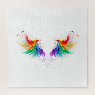 Quebra-cabeça Asas Fluffy Rainbow