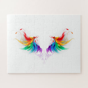 Quebra-cabeça Asas Fluffy Rainbow