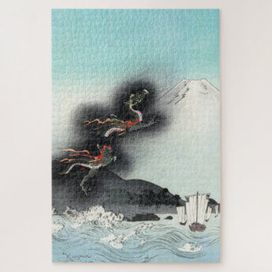Quebra-cabeça Ascensão do Dragão Oceânico para Fuji HOKUSAI U
