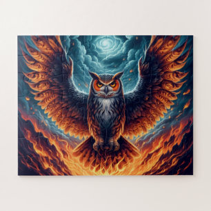 Quebra-cabeça Ascensão Fiery Owl Phoenix